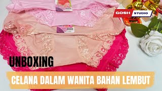 Download lagu CELANA DALAM WANITA PAKAI INI BAHANNYA LEMBUT SEMBERIWING HAHA #unboxing 24 mp3