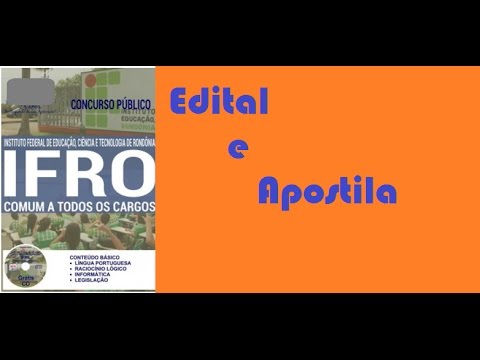 Concurso IFRO 2016 COMUM A TODOS OS CARGOS