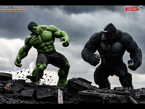 King Kong vs Giant Hulk Epic Final Battle | Helicopter Crash, Mountain Fight & Shocking Ending