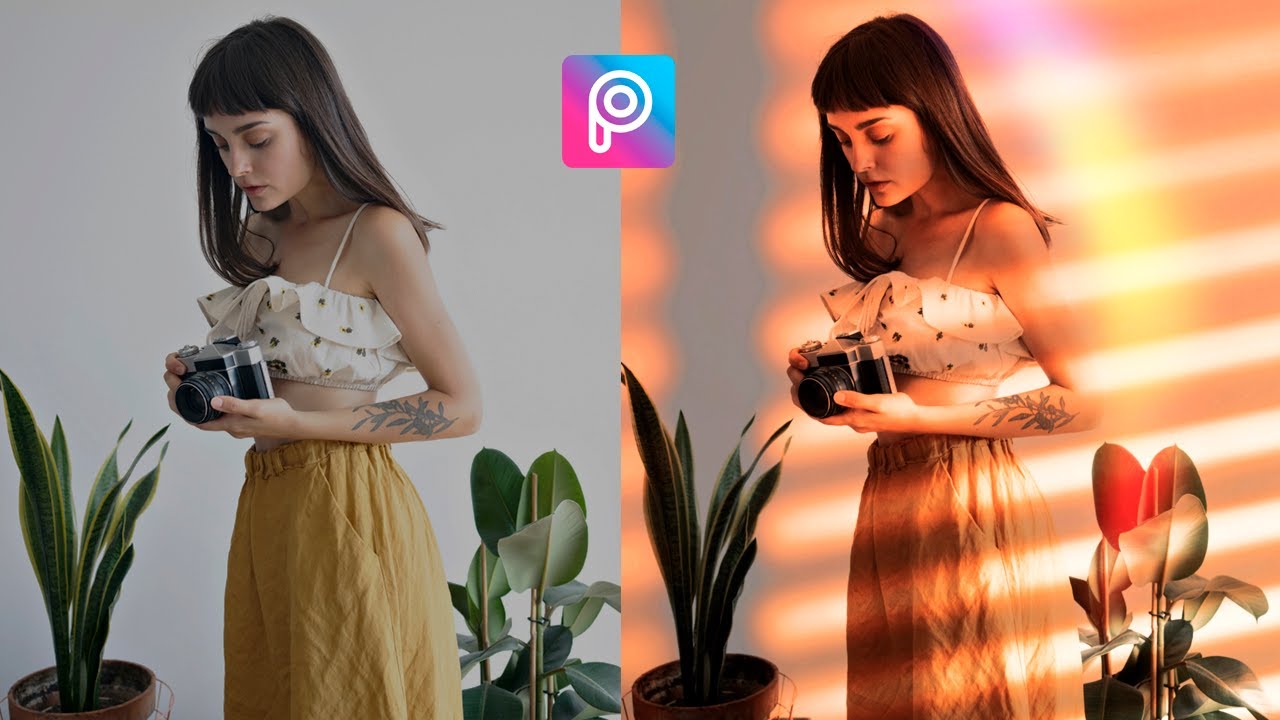 Efeito Sombra + Adicionar luz do Sol na foto - Como editar no Aplicativo PicsArt