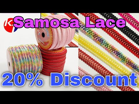 Polyester fancy cord lace, for blouse,dress and sarees, pack...