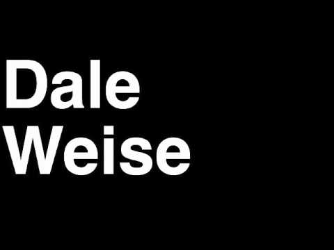 How to Pronounce Dale Weise Vancouver Canucks NHL Hockey Player Runforthecube