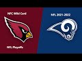 (Full Game) NFL 2021-2022 Season - NFC Wild Card: Cardinals @ Rams