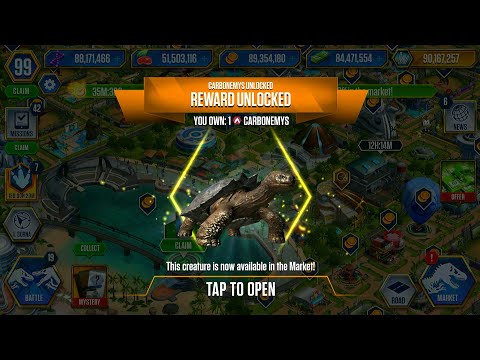 CARBONEMYS UNLOCKED DILOPHOBOA VS INDORAPTOR VS INDORAPTOR GEN 2 PVP BATTLE | JURASSIC WORLD THE GAM