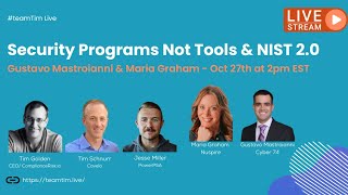 Cybersecurity Programs not Tools & Whats in NIST 2.0