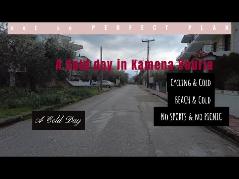 Cycling Through Cold Winds in Kamena Vourla | DJI Pocket 2 Adventure 🚴❄️