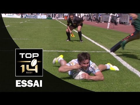 TOP 14 ‐ Essai Henry CHAVANCY (RAC) – Racing 92-Pau – J23 – Saison 2016/2017