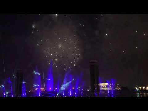 2019 Eid Adha Dubai Festival City Spectacular Fireworks/Laser/Fountain Show