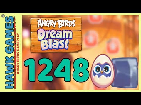 Angry Birds Dream Blast Level 1248 - Walkthrough, No Boosters