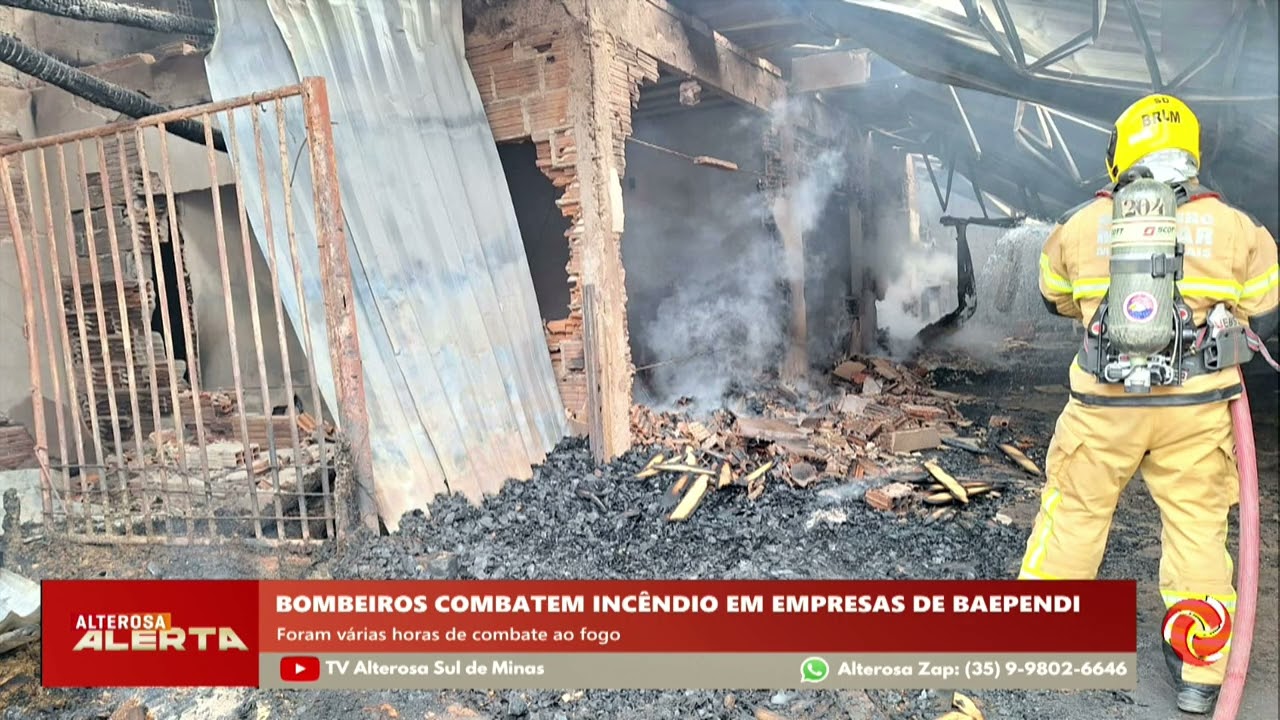 Fogo atinge empresas de artesanato em Baependi