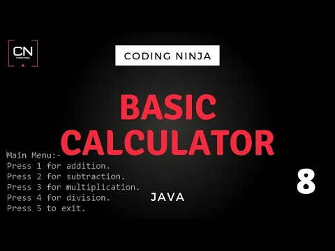 Basic Calculator Java Coding Ninja
