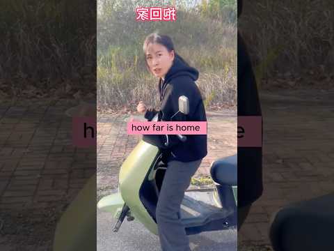 She found her lost electric scooter by the side of the road.