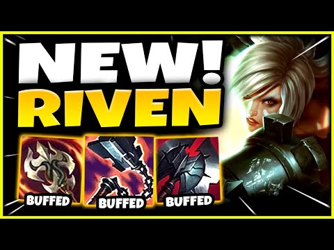 *NEW* TESTING RIVEN GOREDRINKER BUFFS! (THIS IS AMAZING) - S12 Riven PBE Gameplay!