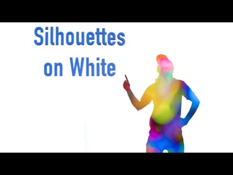 Light painting Silhouettes on white!