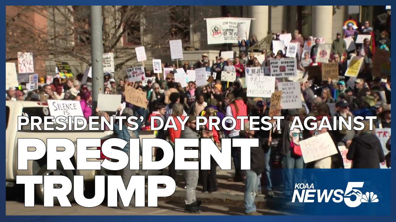 Demonstrations to protest President Donald Trump and his administration this Presidents' Day