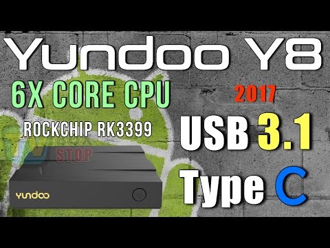 Yundoo Y8 Android TV Box Rockchip RK3399 Hexa Core USB 3.1 Type C