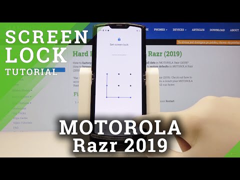 How to Change Lock Method in MOTOROLA Razr 2019 – Add Screen Lock