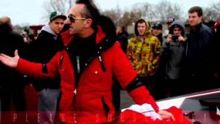 Santa Claus chrome Lamborghini Aventador with world's only toy sack!!