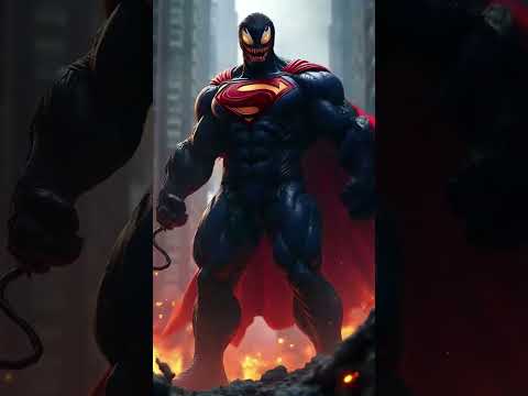 what happens when venom combines with superman #marvel #avengers #fyp #ai #aiart #shorts #shortvideo