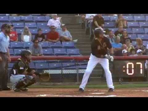 Binghamton's Peterson hits leadoff double