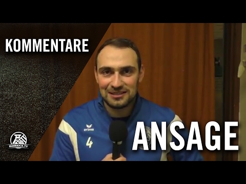 Ansage von Aliosman Aydin (SSVg Velbert) | RUHRKICK.TV