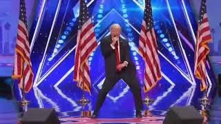 Donald Trump dancing with Jimmiki Kamal