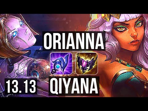 ORIANNA vs QIYANA (MID) | 72% winrate, 5/1/8 | KR Master | 13.13