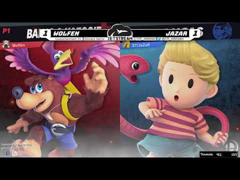 Quarantainment 33 Winners Semis - Wolfen (Ness, Banjo, Wolf) Vs. JaZaR (Mewtwo, Lucas) - SSBU