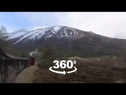 Vídeo 360 no Tren del Fin del Mundo/Trem do Fim do Mundo em Ushuaia, Tierra del Fuego, Argentina.