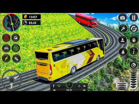 Uphill Offroad Bus Driving Simulator 3D - Coach Bus Tourist Driver 2023 - Android Gameplay