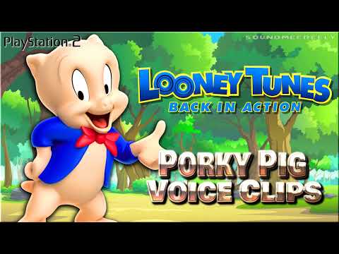 All Porky Pig Voice Clips • Looney Tunes: Back in Action • All Voice Lines (Bob Bergen)