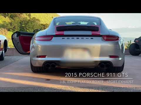 2015 Porsche 911 GTS sport exhaust
