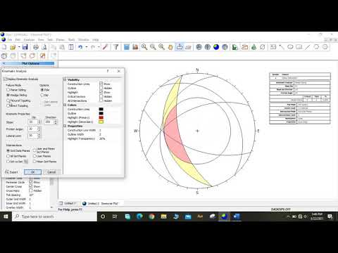How to perform slope analysis using Rocscience (Dips)?