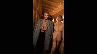 Adam Lambert with Oliver arriving at the BOOM Met Gala after party at the Standard, May 5