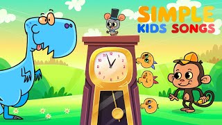 Hickory Dickory Dock | Songs For Kids | Compilation | Simple Kids Songs