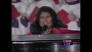 Aretha Franklin LIGHTING OF THE WHITE HOUSE CHRISTMAS TREE
