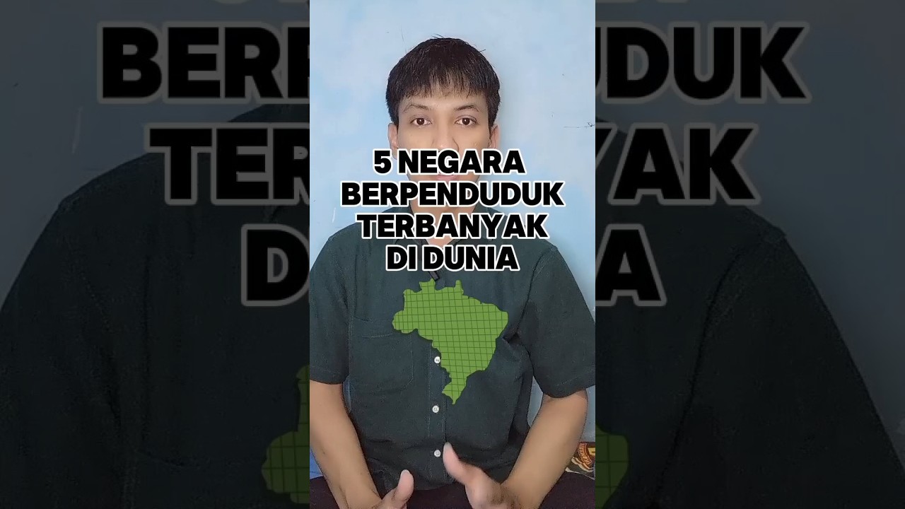 5 negara dengan jumlah penduduk terbanyak di dunia #penduduk #india #amerikaserikat #pakistan