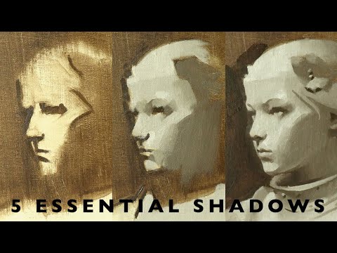 Portrait Painting Tutorial - The 5 Essential Shadows of a Portrait
