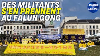 Une manifestation contre la persécution du Falun Gong confrontée à des militants pro-PCC à Bruxelles