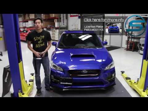 Subispeed - 2015 WRX & STI License Plate Relocation Kit Comparison