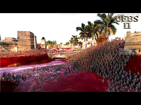 BLOODY BATTLE IN THE RIVER INVOLVING 2,000,000 WW2 ARMIES | Ultimate Epic Battle Simulator 2 | UEBS2