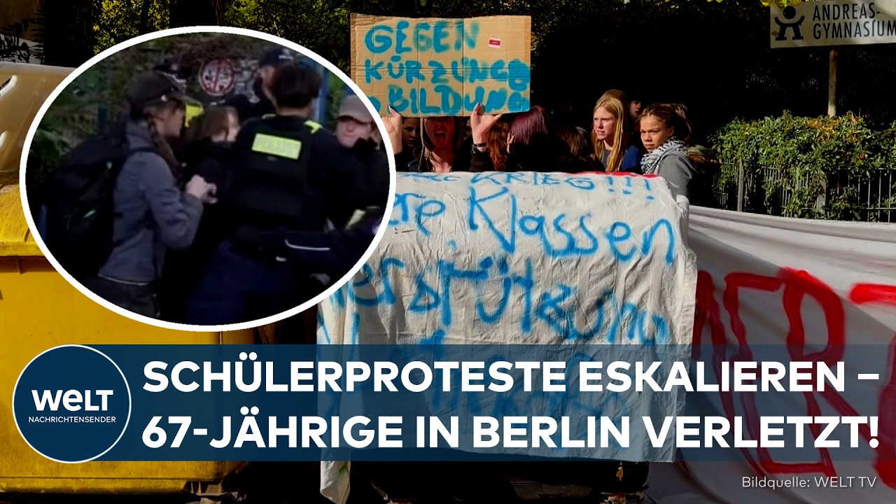 SCHÜLERPROTESTE IN BERLIN: Schulblockaden eskalieren – auch vermummte Erwachsene mischen mit!