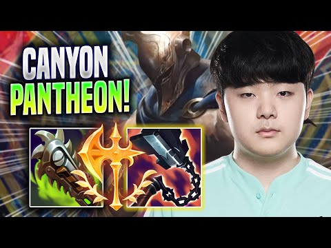 CANYON IS A GOD WITH PANTHEON! - DK Canyon Plays Pantheon JUNGLE vs Graves! | Season 2022
