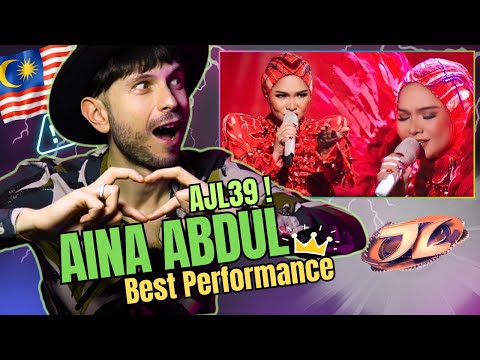 🔥AJL39! Aina Abdul ON FIRE!🔥 Best performance! | ‘Puas Sudah’ 🎶 - VOCAL COACH REACTION