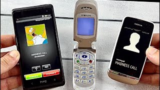 Old Push-Button  Samsung A800 vs HTS Desire 600 vs Nokia 311/ Madness Call/ Incoming, Outgoing Calls