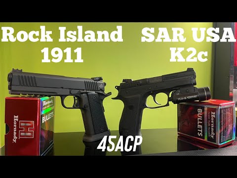 Rock Island 1911 vs SAR USA K2c Two great double stack 45acp’s