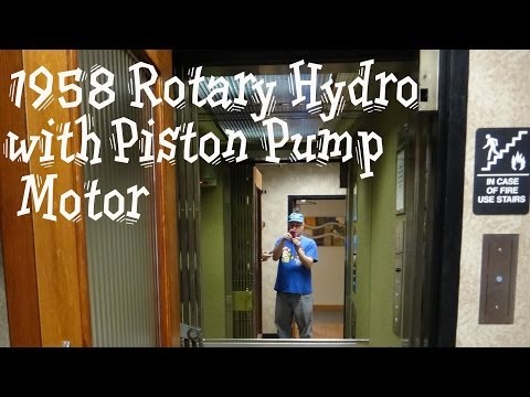 having fun on the AWESOME Rotary Piston Pump Hydraulic elevator @ Kirkwood Medical St. Louis MO