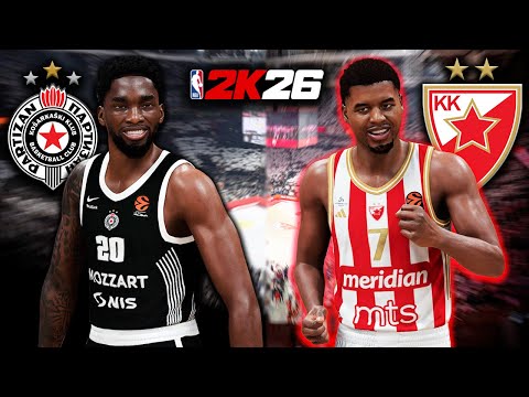 PARTIZAN vs CRVENA ZVEZDA - EUROLEAGUE VECITI DERBI - NBA 2K26 4K
