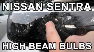 Nissan Sentra (2020-2025): High Beam Headlight Bulbs Repalcement.