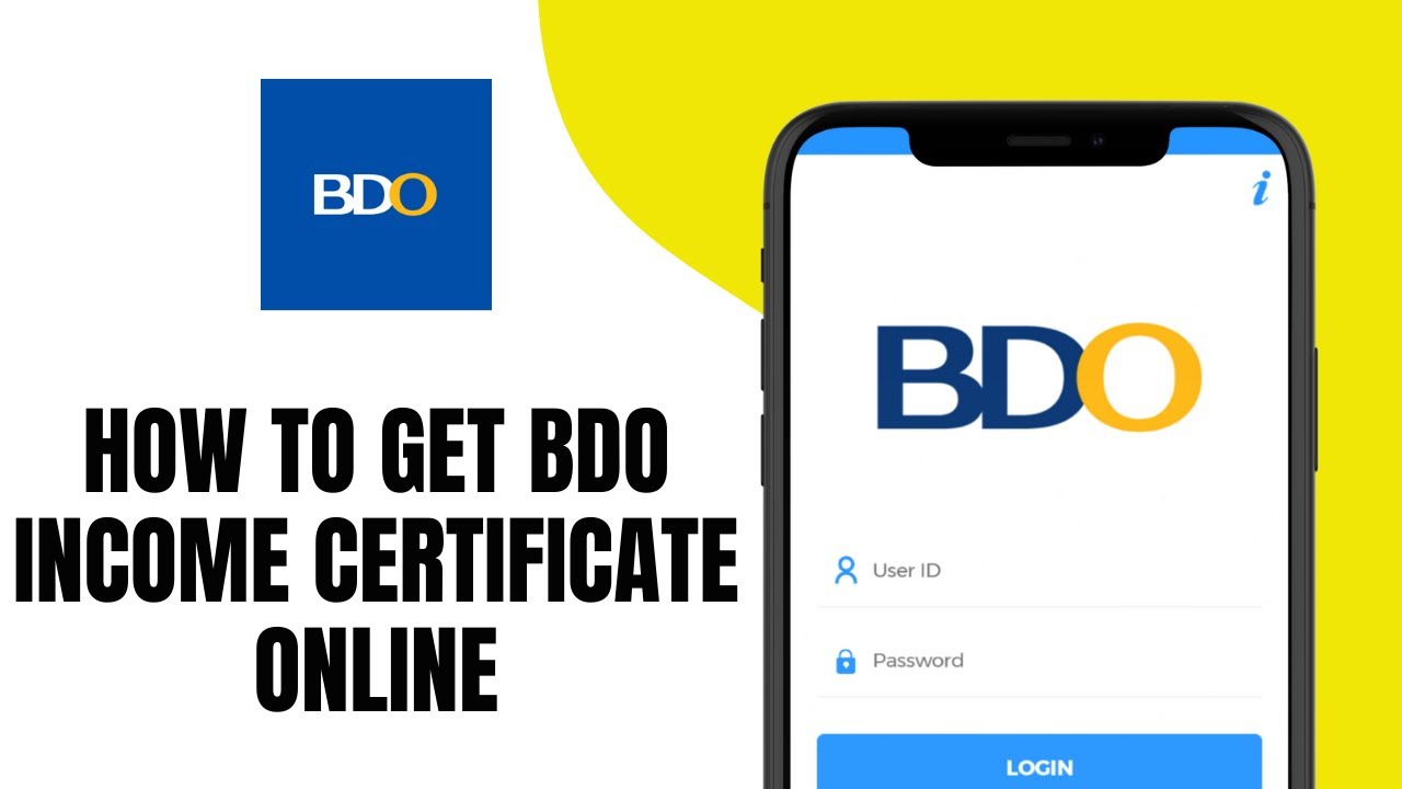 how to get bdo bank statement online